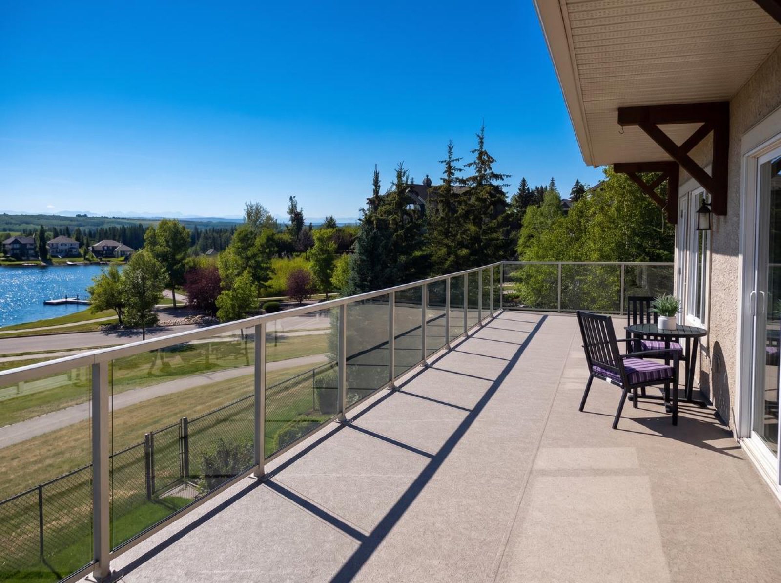Lakefront vinyl deck